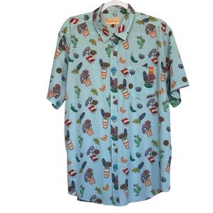 Whataburger Restaurant Pearl Snap Hawaiian Shirt Size XL